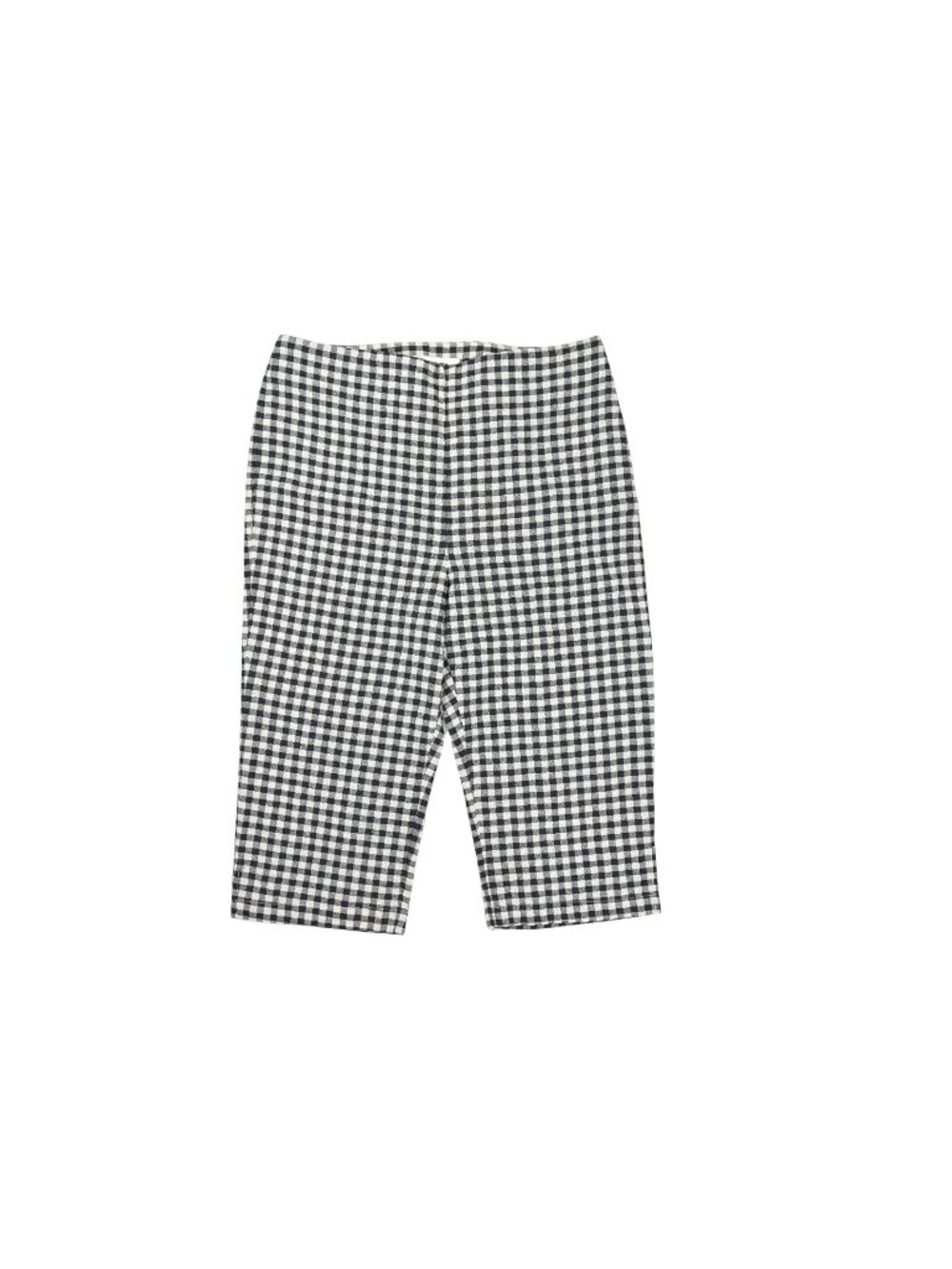 Venroy Gingham Capri Pant in Navy/Cream Gingham